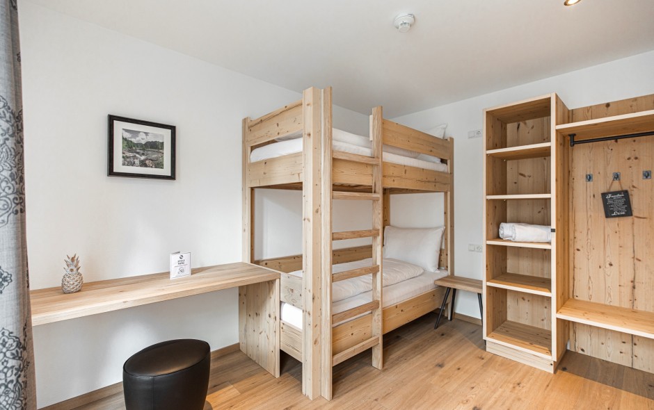 Gem&uuml;tliches Stockbett im Studio der Lodge Emmy in Flachau